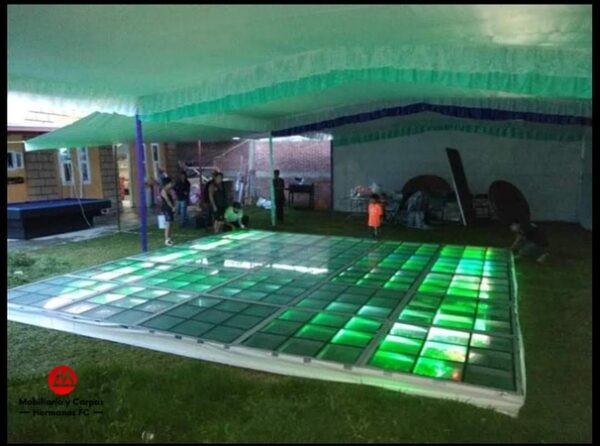 pista iluminada para eventos